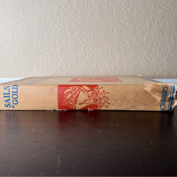 Antique 1927 First 1st Edition “Sails of Gold”, Charles Scribners Sons, Edited - Picture 4 of 10